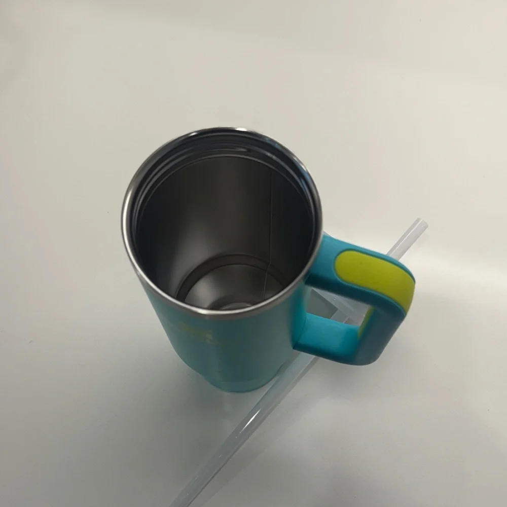 Stanley Teal Travel Mug with Lime Accent - Picture 7 of 9
